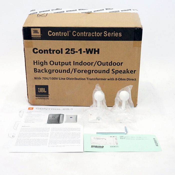 JBL CONTROL 25-1-WH компактний гучномовець трансляційний
