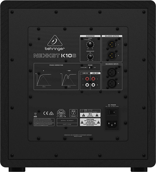 Студійний сабвуфер BEHRINGER NEKKST K10S Студійний сабвуфер BEHRINGER NEKKST K10S
