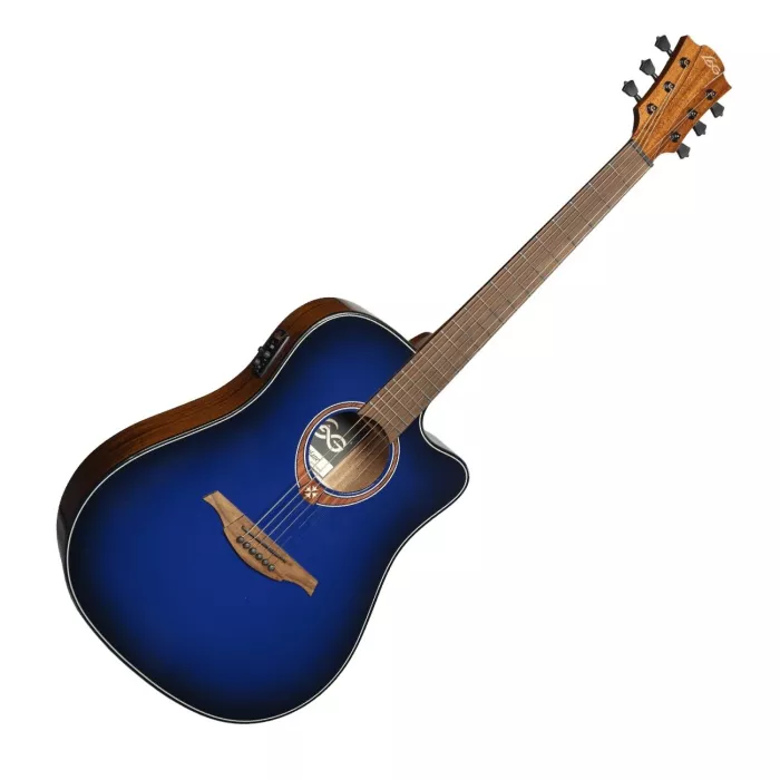 Гитара электроакустическая Lag Tramontane Special Edition T-BLUE-DCE