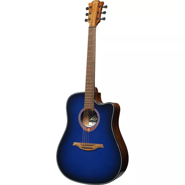 Гитара электроакустическая Lag Tramontane Special Edition T-BLUE-DCE