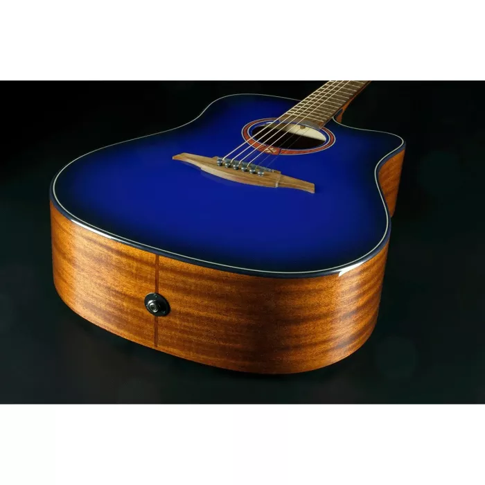 Гитара электроакустическая Lag Tramontane Special Edition T-BLUE-DCE