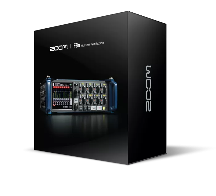 Zoom F8n Pro професійний польовий рекордер (32-біт Float, 8 XLR входів) для кіно та ТБ із точним таймкодом, Bluetooth, 2,4" повнокольоровий РК-дисплей