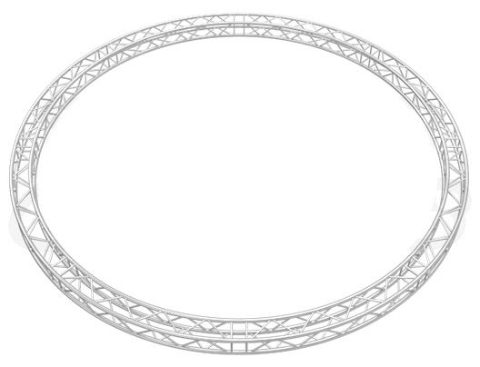 Круг из ферм серии U300QB радиусом 6,0 м. в 8 частях