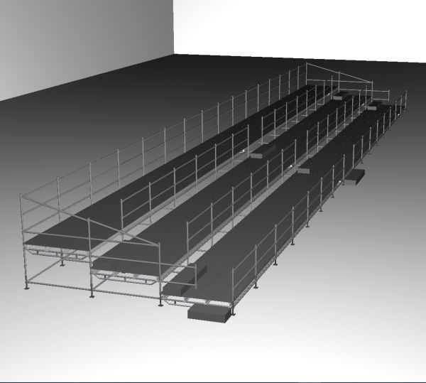Оренда трибуни а на 300 глядачів із трьох ярусів