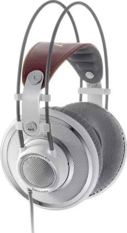AKG K701 референсные наушники открытого типа класса Hi-End для Hi-Res аудио. Велюровые амбушюры. Съемный кабель 3 м. Вес 400 г.