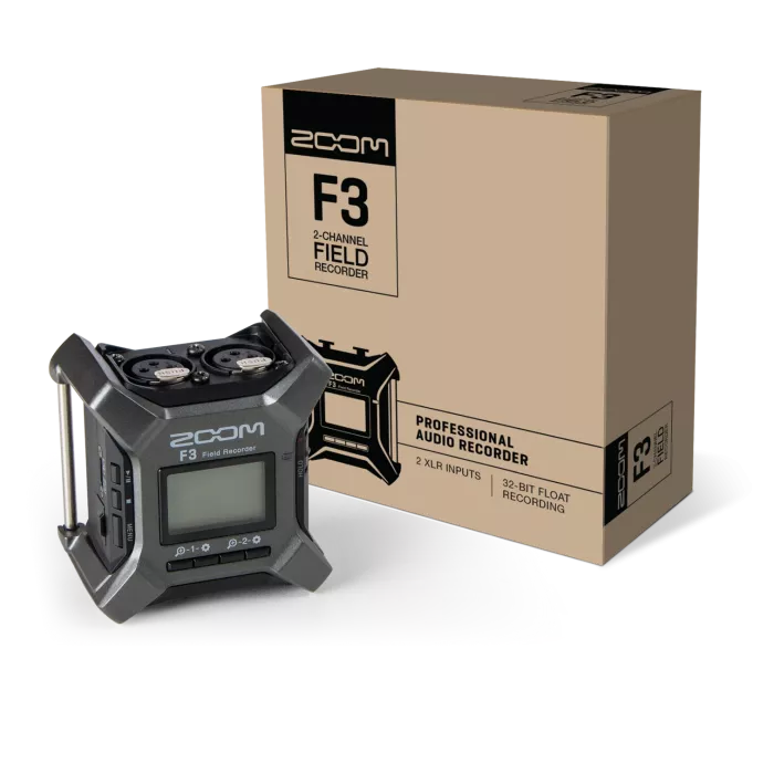 Zoom F3 професійний польовий аудіорекордер (2 канали, 32-біт Float) для кіно та відео